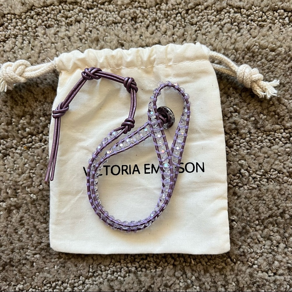 Purple Bracelet With That Is Adjustable
